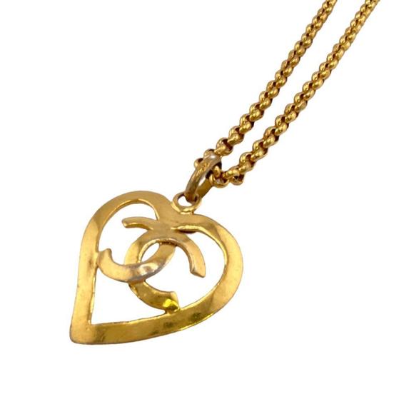 CHANEL Valentine Heart Icon COCO Mark ChainShoulder Handbag yellow